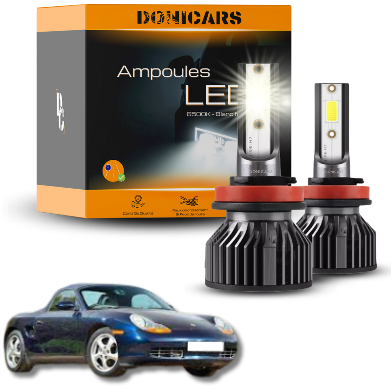 Pack Ampoules LED H7 Porsche Boxster (986) (1996 à 2004)  - Kit LED Donicars
