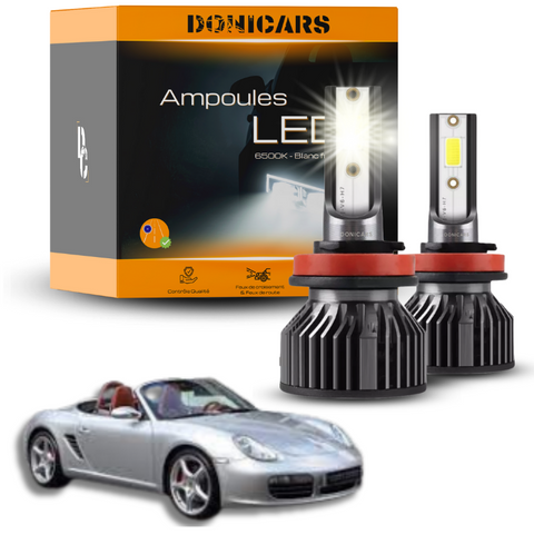 Pack Ampoules LED H7 Porsche Boxster (987) (2005 à 2011)  - Kit LED Donicars