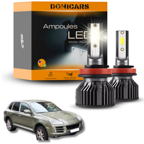 Pack Ampoules LED H7 Porsche Cayenne (955 - 957) (2002 à 2010)  - Kit LED Donicars