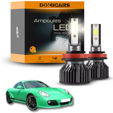 Pack Ampoules LED H7 Porsche Cayman (987 - MK1) (2006 à 2008)  - Kit LED Donicars