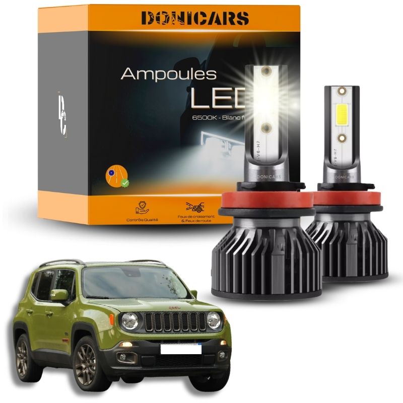 Pack Ampoules LED H4 Jeep Renegade (2014 à 2023) - Kit LED Donicars
