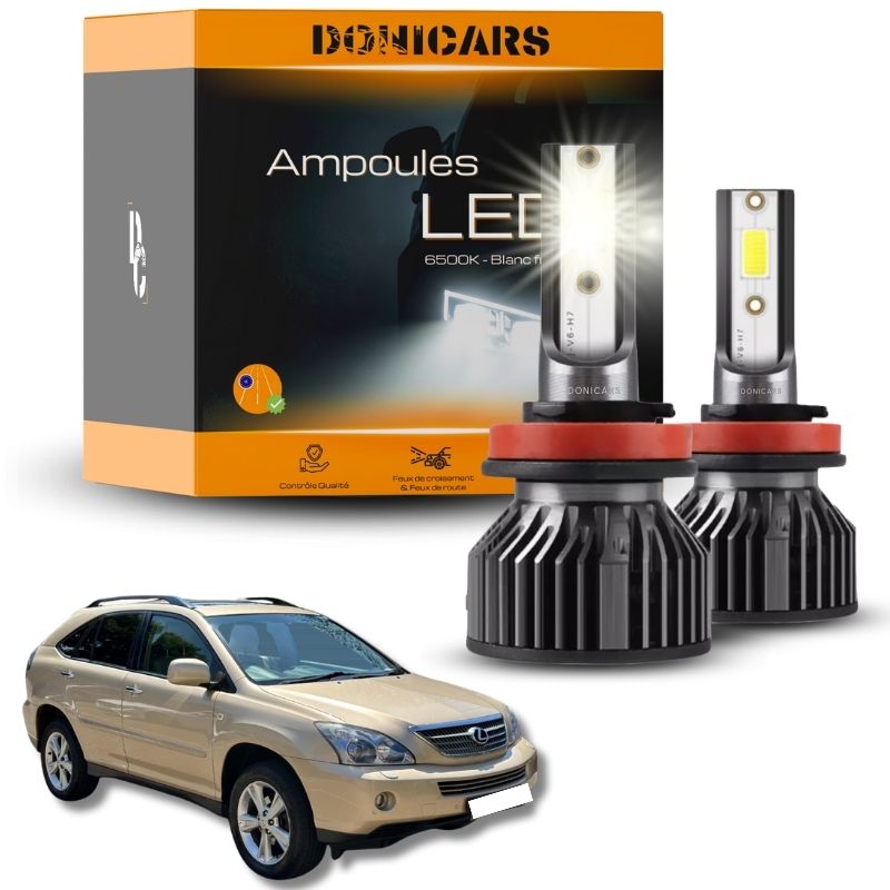 Pack Ampoules LED H11 Lexus RX 2 (2003 à 2009) - Kit LED Donicars