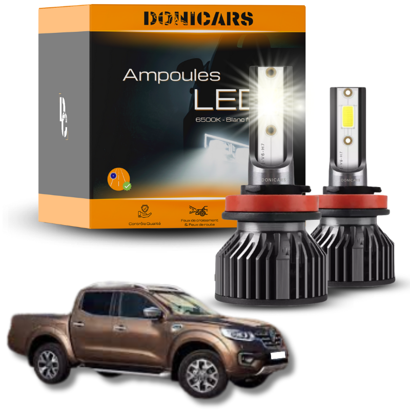 Pack Ampoules LED H7 Renault Alaskan (2017 à 2020)  - Kit LED Donicars