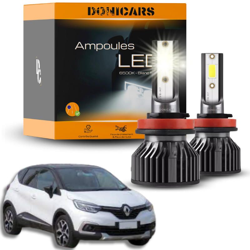 Pack Ampoules LED H7 Renault Captur (2013 à 2019)  - Kit LED Donicars