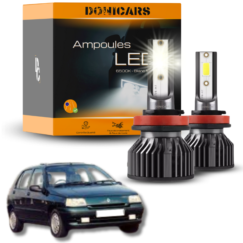 Pack Ampoules LED H4 Renault Clio 1 (1990 à 1999)  - Kit LED Donicars
