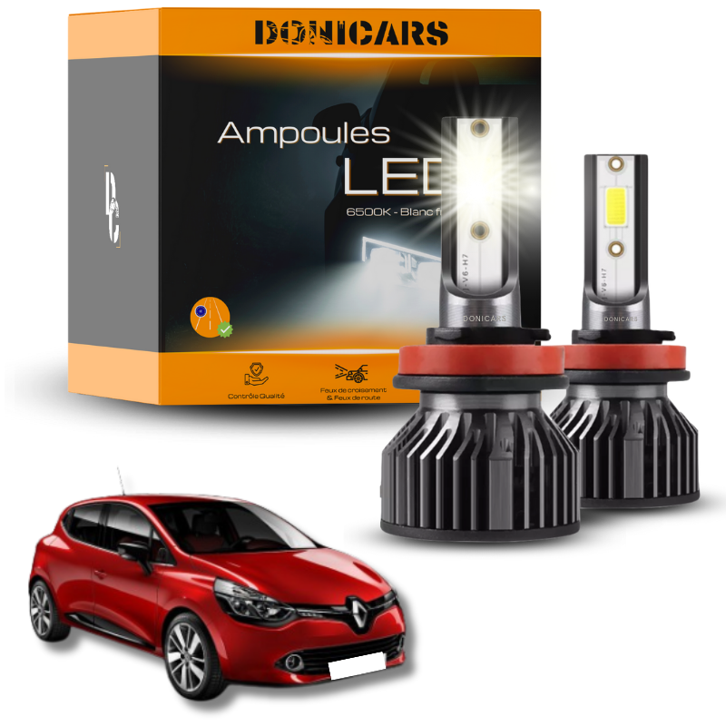Pack Ampoules LED H7 Renault Clio 4 (2012 à 2019)  - Kit LED Donicars