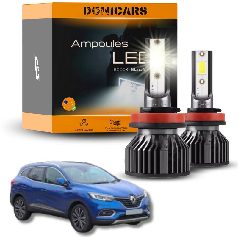 Pack Ampoules LED H7 Renault Kadjar (2015 - 2022)  - Kit LED Donicars
