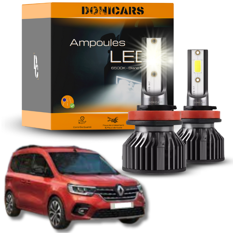 Pack Ampoules LED H7 Renault Kangoo 3 (2021 à 2023)  - Kit LED Donicars