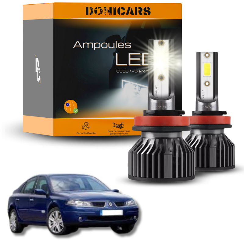 Pack Ampoules LED H7 Renault Laguna 2 (2001 à 2007)  - Kit LED Donicars