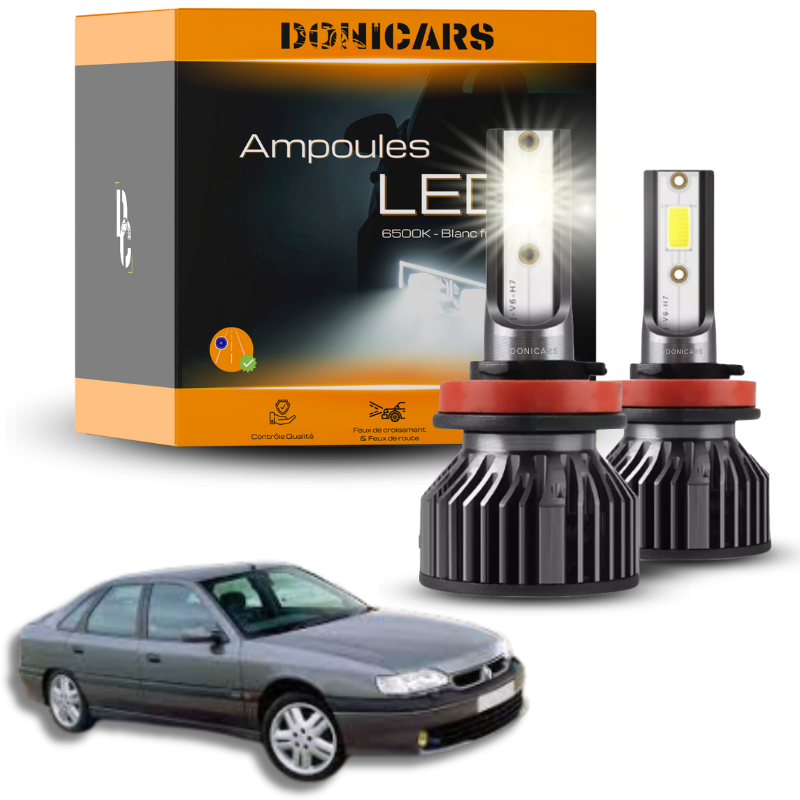 Pack Ampoules LED H4 Renault Safrane (1992 à 2002)  - Kit LED Donicars