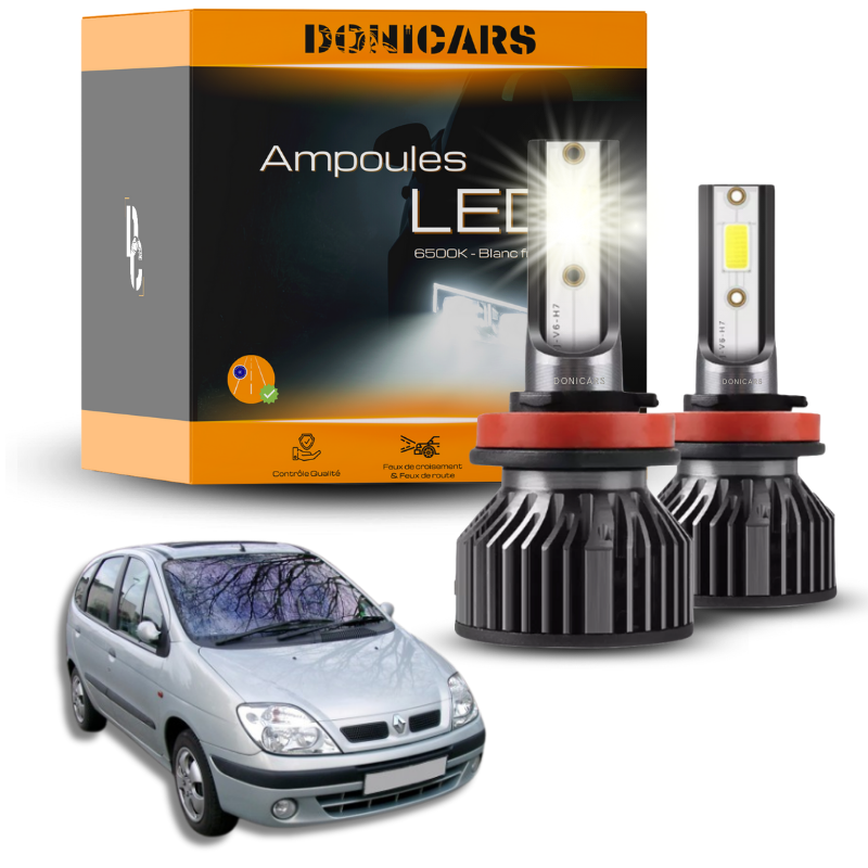 Pack Ampoules LED H7 Renault Scenic 1 (1996 - 2003)  - Kit LED Donicars