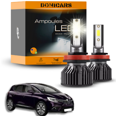 Pack Ampoules LED H7 Renault Scenic 4 (2016 - 2023)  - Kit LED Donicars