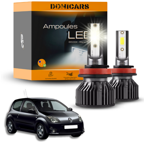 Pack Ampoules LED H4 Renault Twingo 2 (2007 à 2014)  - Kit LED Donicars
