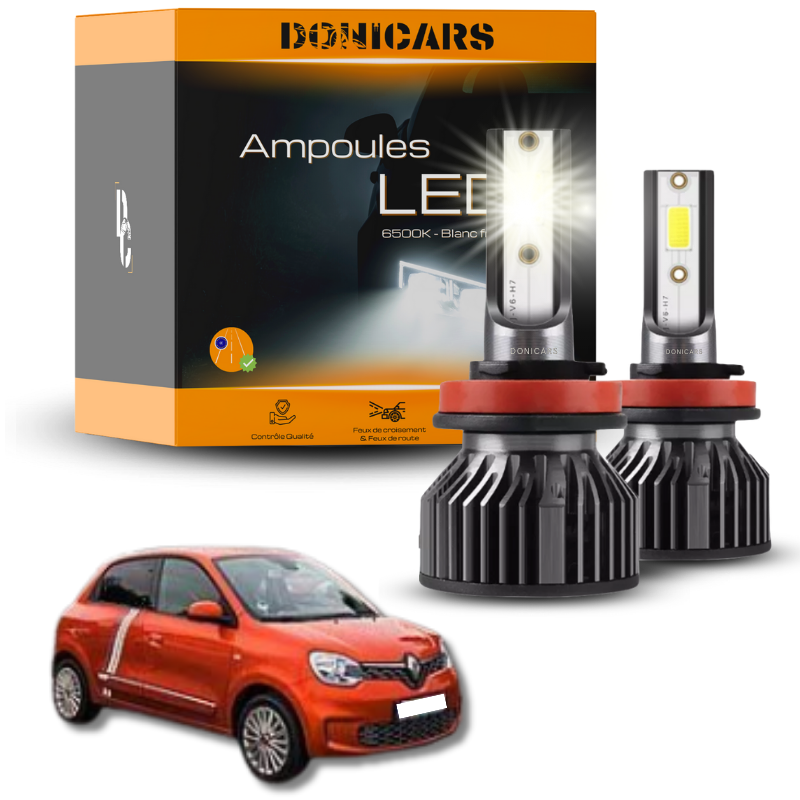 Pack Ampoules LED H4 Renault Twingo 3 (2014 à 2023)  - Kit LED Donicars