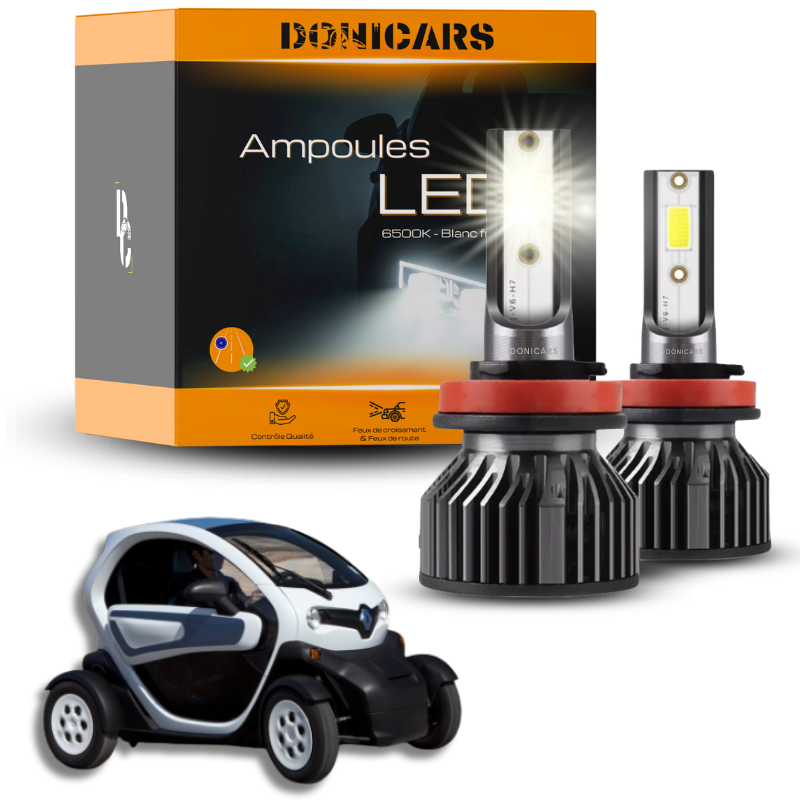 Pack Ampoules LED H7 Renault Twizy (2011 à 2023)  - Kit LED Donicars