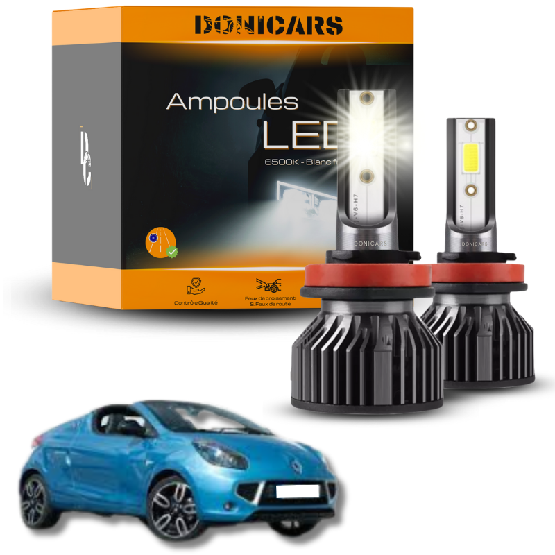 Pack Ampoules LED H7 Renault Wind Roadster (2010 à 2014)  - Kit LED Donicars