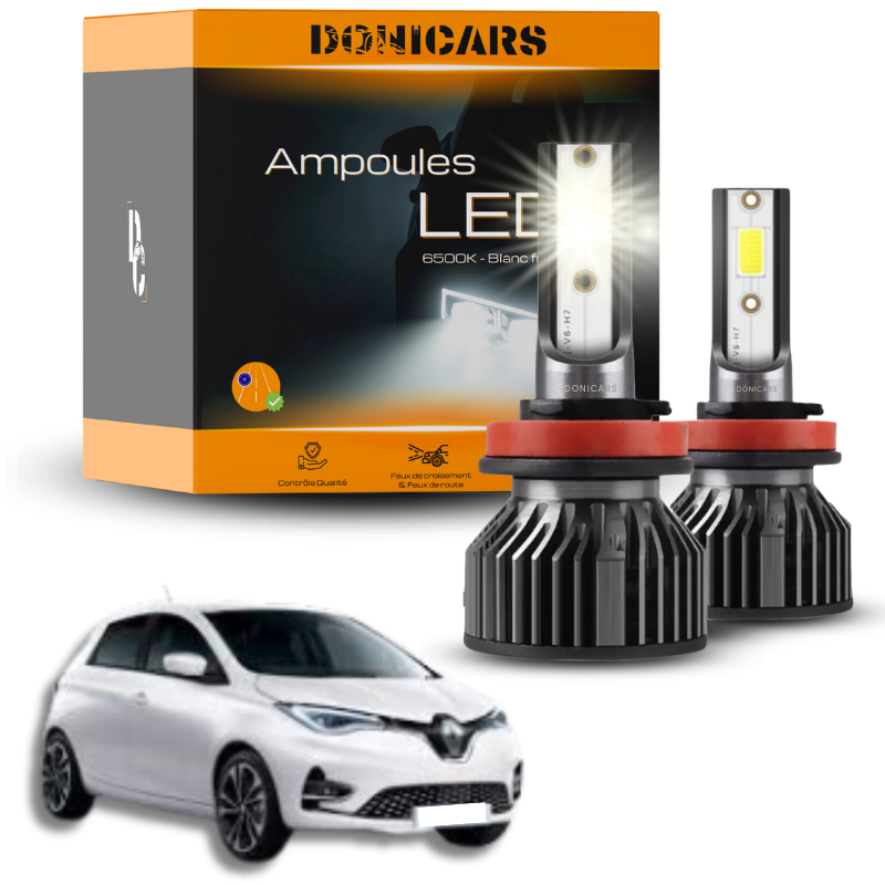 Pack Ampoules LED H7 Renault Zoe (2012 à 2023)  - Kit LED Donicars