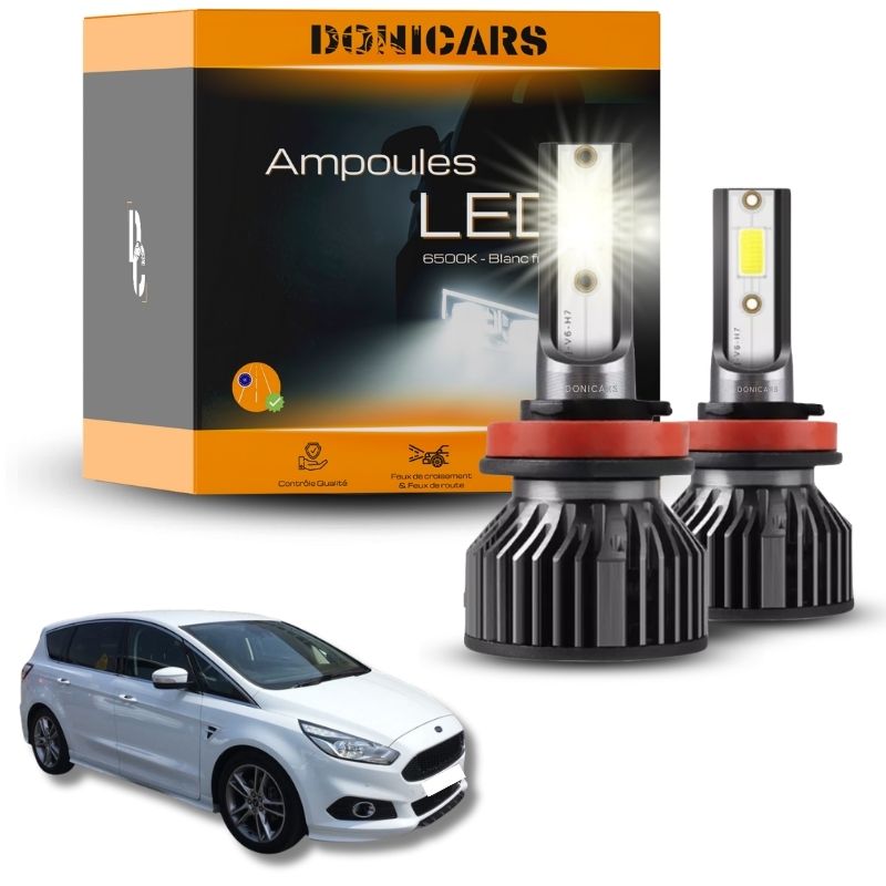 Pack Ampoules LED H7 Ford S-MAX 2 (2015 à 2023) - Kit LED Donicars