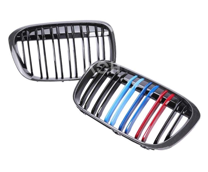 Coppia Griglie F22 Anteriore In ABS Nero Lucido Per BMW Serie 2 Coupé F22 - Sostituisce Le Cromate, Look Sportivo