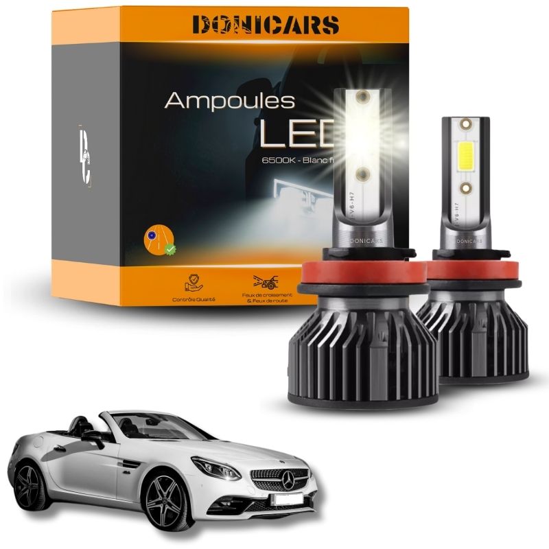 Pack Ampoules LED H7 Mercedes Benz SLC (R172) (2016 à 2020) - Kit LED Donicars