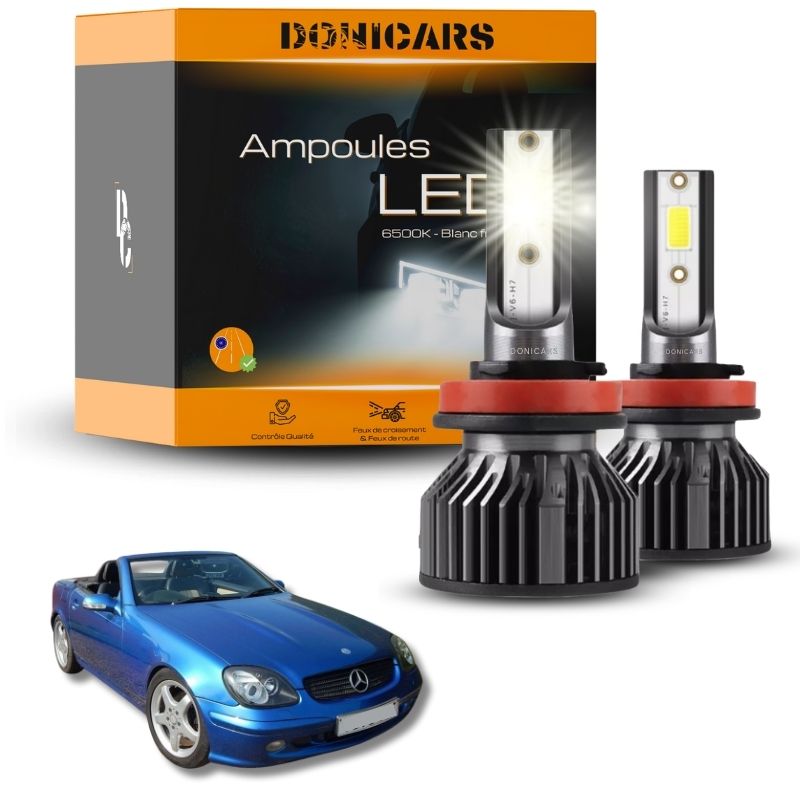 Pack Ampoules LED H7 Mercedes Benz SLK (R170) (1996 à 2004) - Kit LED Donicars