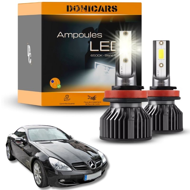Pack Ampoules LED H7 Mercedes Benz SLK (R171) (2004 à 2010) - Kit LED Donicars