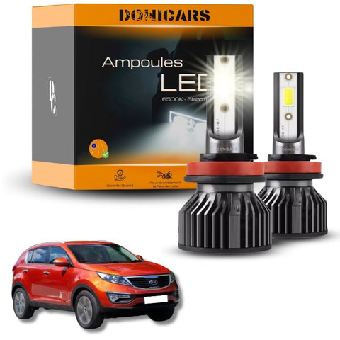 Pack Ampoules LED H7 Kia Sportage 3 (2010 à 2015) - Kit LED Donicars