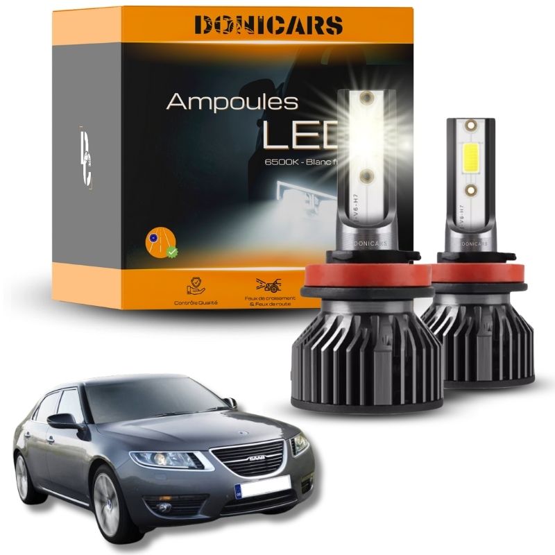 Pack Ampoules LED H7 Saab 9-5 II (2010 à 2012)  - Kit LED Donicars