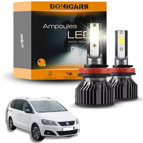 Pack Ampoules LED H7 Seat Alhambra 7N (2010 à 2020)  - Kit LED Donicars
