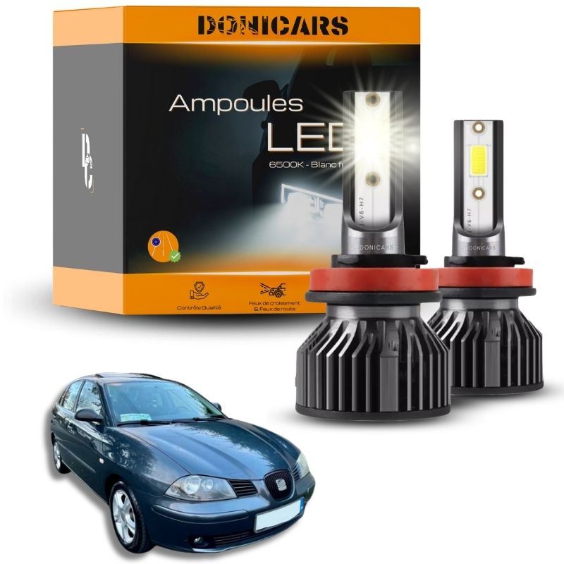 Pack Ampoules LED H7 Seat Cordoba 6L (2002 à 2008)  - Kit LED Donicars