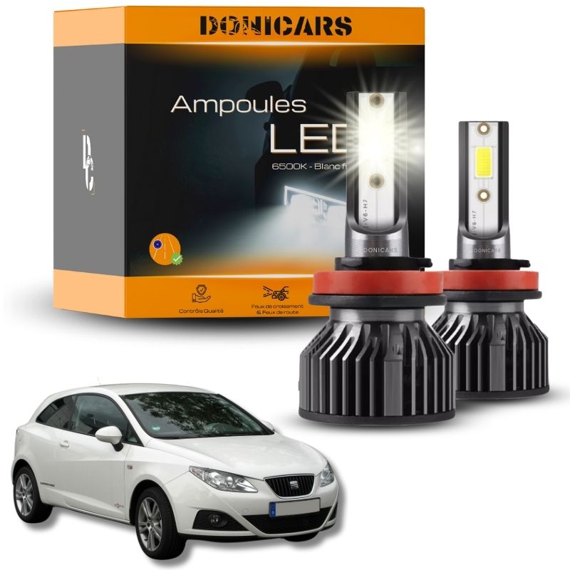 Pack Ampoules LED H7 Seat Ibiza 6J (2008 à 2017)  - Kit LED Donicars