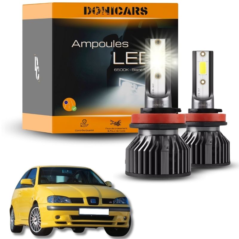 Pack Ampoules LED H7 Seat Ibiza 6K2 (1999 à 2001)  - Kit LED Donicars