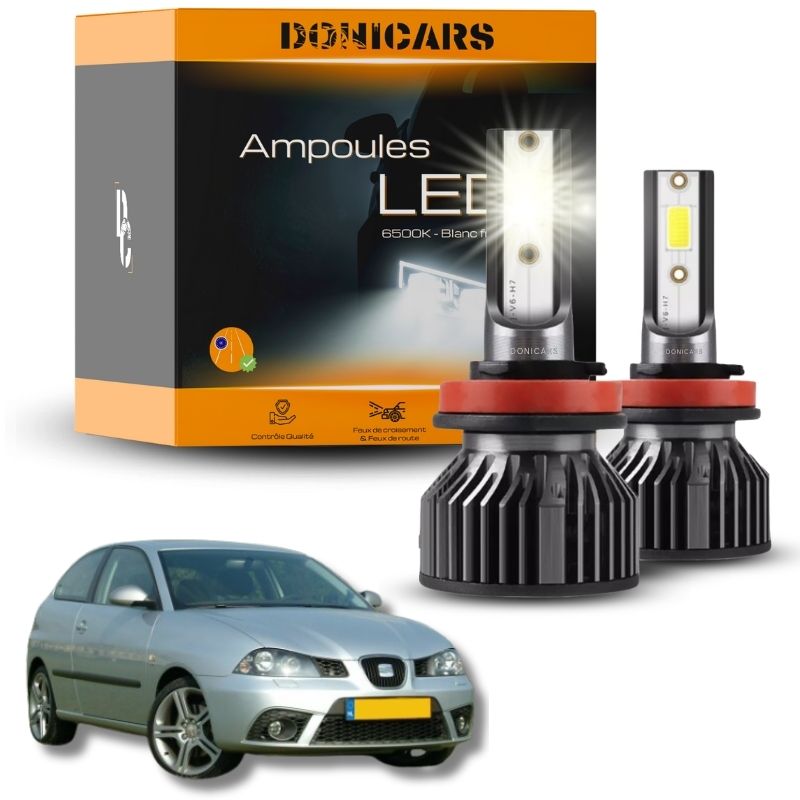 Pack Ampoules LED H7 Seat Ibiza 6L (2002 à 2008)  - Kit LED Donicars
