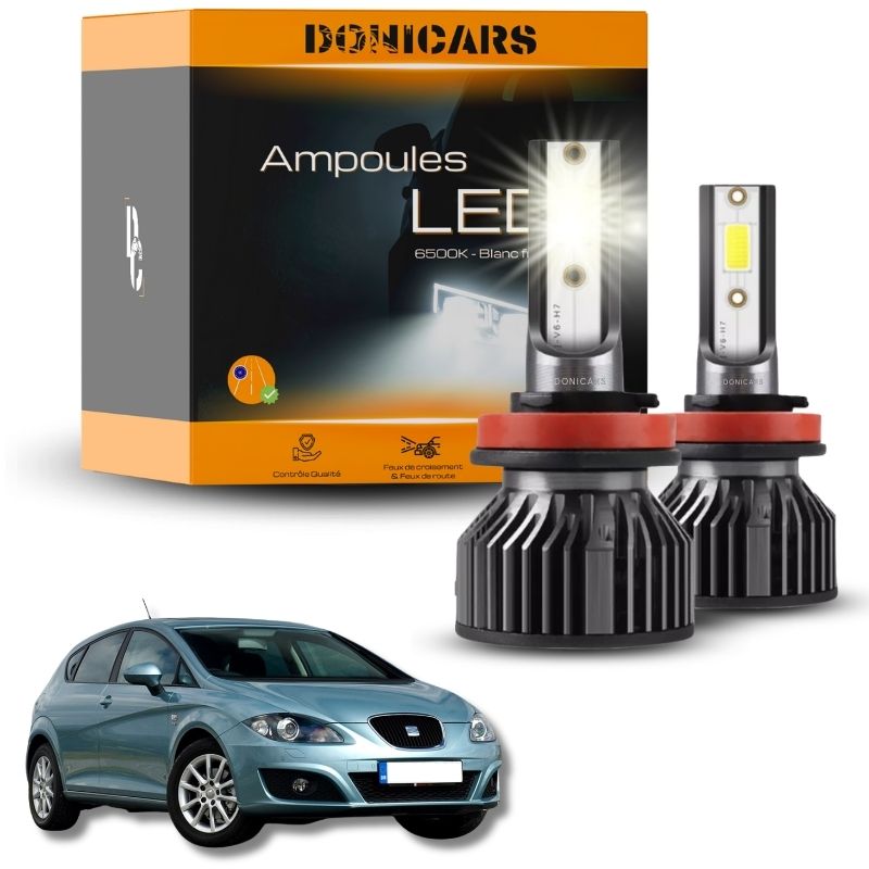 Pack Ampoules LED H7 Seat Leon 2 (1P) / Altea (2005 à 2012)  - Kit LED Donicars