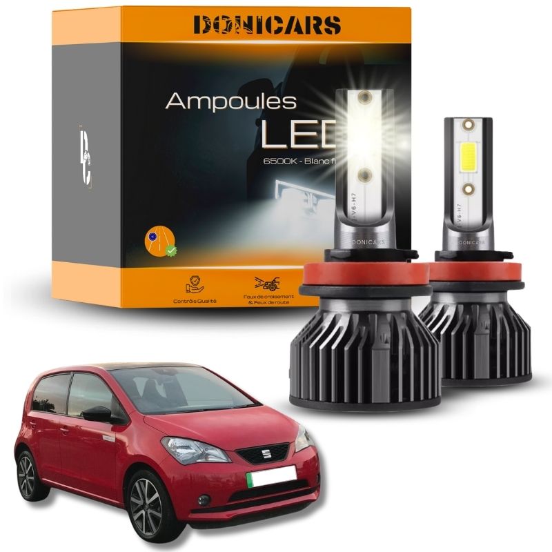 Pack Ampoules LED H4 Seat Mii (2012 à 2021)  - Kit LED Donicars