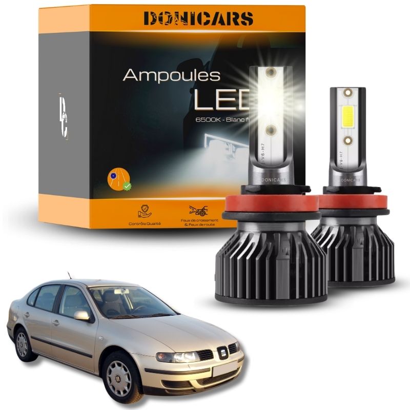 Pack Ampoules LED H7 Seat Toledo 2 (1998 à 2004)  - Kit LED Donicars