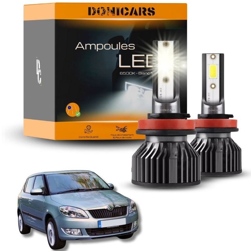 Pack Ampoules LED H7 Skoda Fabia 2 (2007 à 2014) - Kit LED – Donicars
