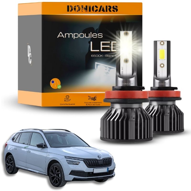 Pack Ampoules LED H7 Skoda Kamiq (2019 à 2023)  - Kit LED Donicars