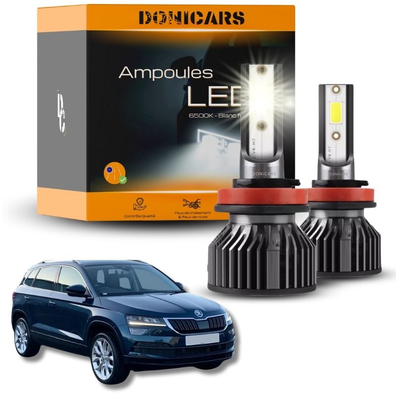 Pack Ampoules LED H7 Skoda Karoq (2017 à 2023)  - Kit LED Donicars