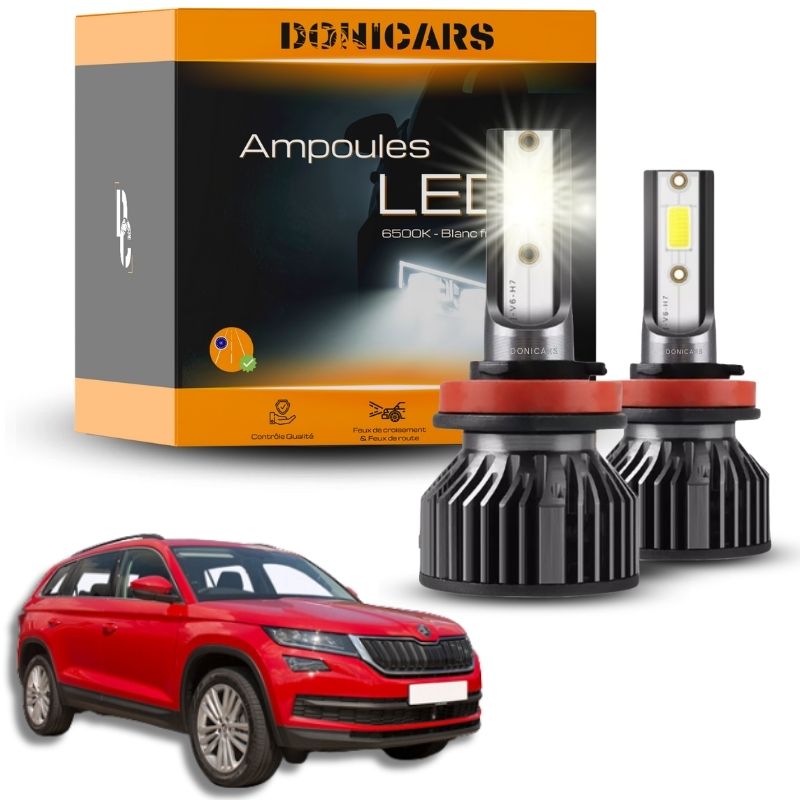 Pack Ampoules LED H7 Skoda Kodiaq (2017 à 2023)  - Kit LED Donicars