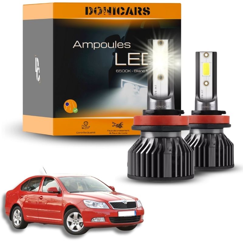Pack Ampoules LED H7 Skoda Octavia 2 (1Z) (2004 à 2013)  - Kit LED Donicars