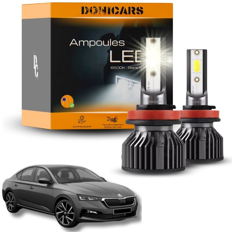 Pack Ampoules LED H7 Skoda Octavia 4 (2020 à 2023)  - Kit LED Donicars