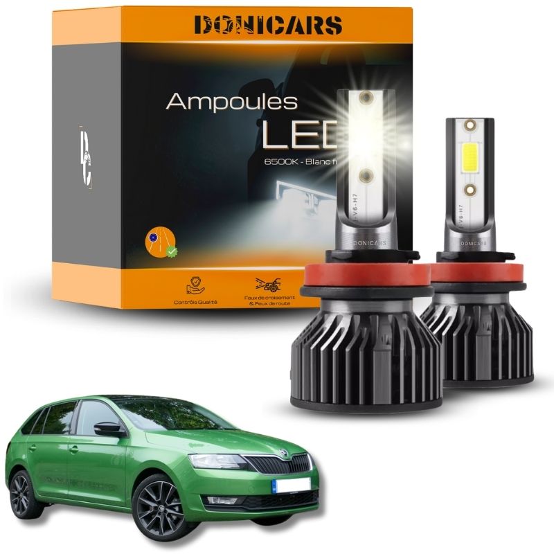 Pack Ampoules LED H7 Skoda Rapid (2013 - 2019)  - Kit LED Donicars