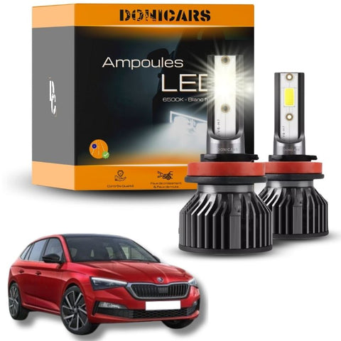 Pack Ampoules LED H7 Skoda Scala (2019 à 2023)  - Kit LED Donicars