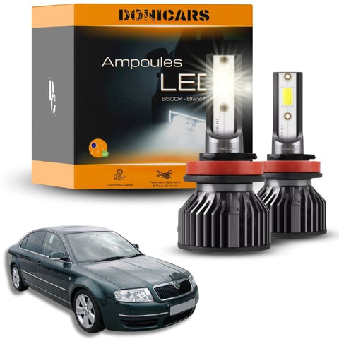 Pack Ampoules LED H7 Skoda Superb 1 (2002 à 2008)  - Kit LED Donicars
