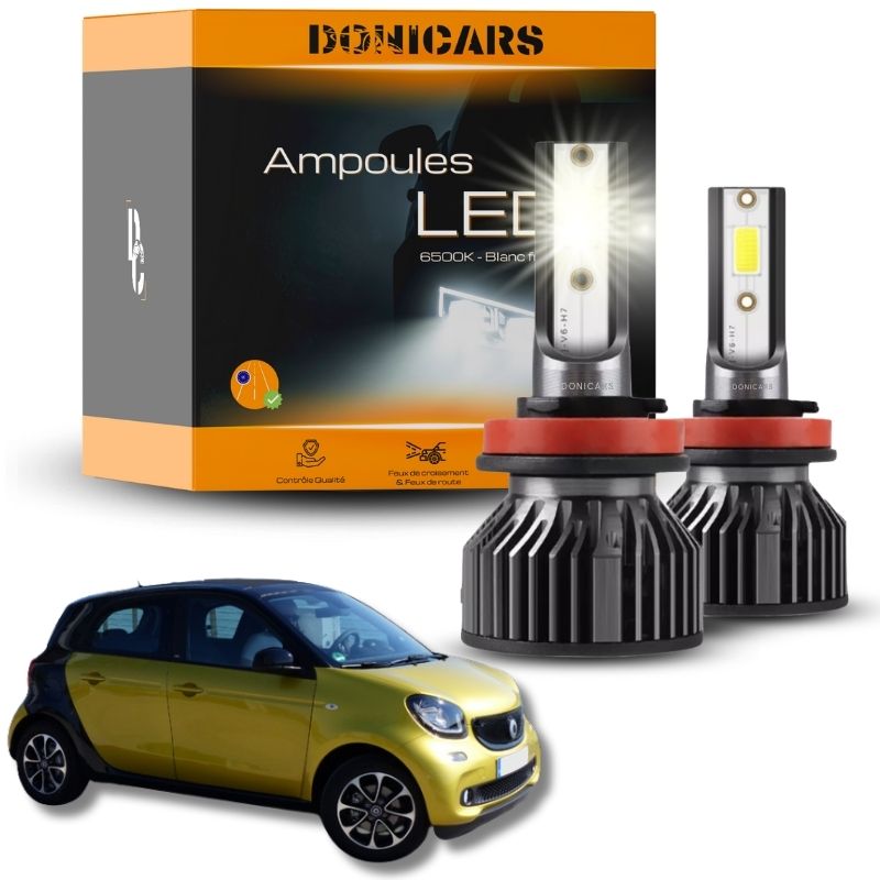 Pack Ampoules LED H4 Smart Forfour II (2014 à 2021)  - Kit LED Donicars