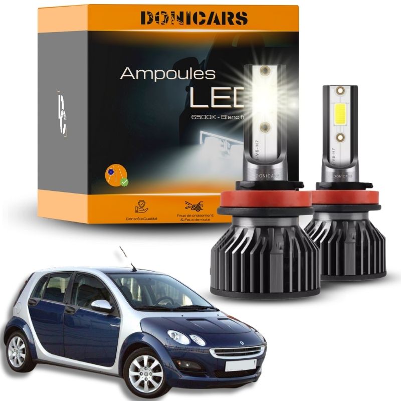 Pack Ampoules LED H7 Smart Forfour (2004 à 2006)  - Kit LED Donicars