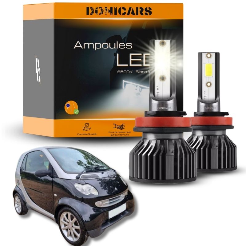 Pack Ampoules LED H7 Smart Fortwo (1997 à 2006)  - Kit LED Donicars