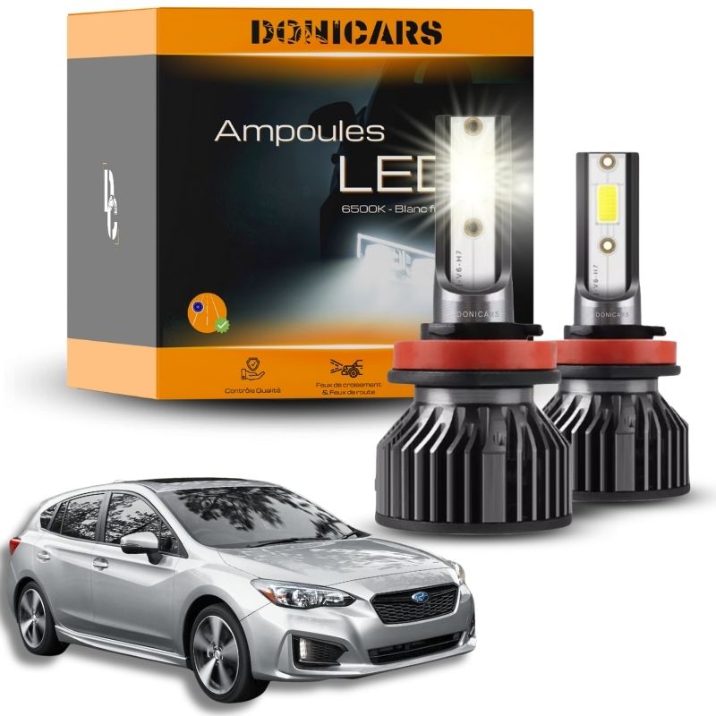 Pack Ampoules LED H11 Subaru Impreza V GK / GT (2016 à 2023)  - Kit LED Donicars
