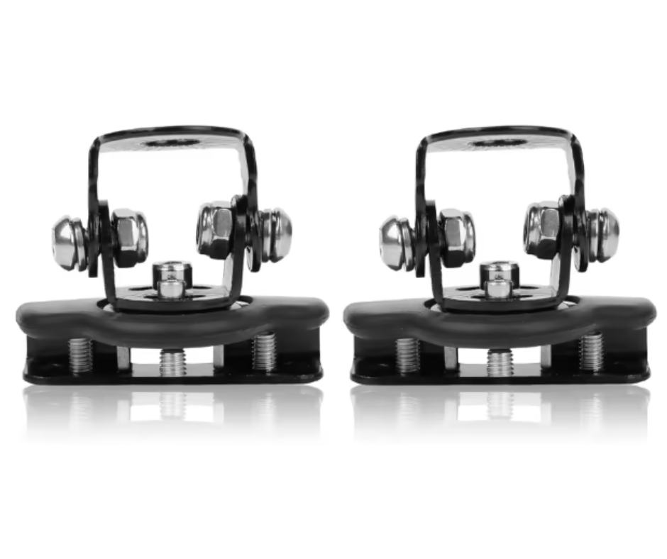 Kit de 2 Supports de Montage Rotatifs pour Feux LED – Fixation Capot/Pilier A Donicars